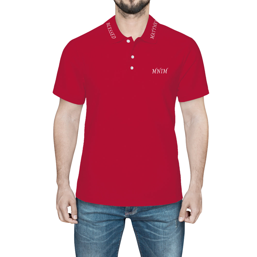 D60 Too Blessed To Be Bothered Men's Polo Shirt