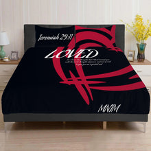 Load image into Gallery viewer, Loved Beyond His Words Bed Set